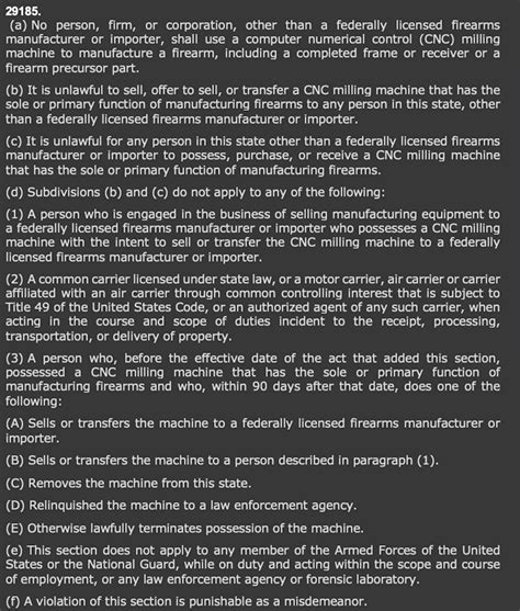 california bans cnc machines|Federal Judge Rejects Challenge to California’s “Ghost Gun” .